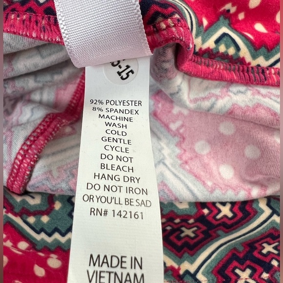 LulaRoe Disney’s Minnie Mouse Geometric Leggings Size OS (2-10) - Picture 9 of 10